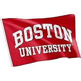 Desert Cactus Boston University BU Flag - 3 x 5 Feet Terriers Banner, Indoor/Outdoor Durable Fabric, 100% Polyester Design (Style 1)