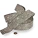 Diamond MESH Jewel Ribbon - 1 1/2 inches by 9 Yards (Silver Rhinestone)