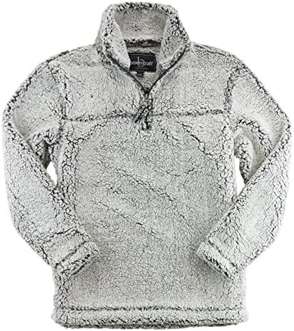 Hometown Clothing HTC Boxercraft Sherpa Pullover, Plush and Cozy &amp; HTC Garment Guide, Grey M