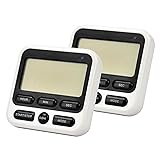 2 Pack Digital Kitchen Timer NKOVE 24 Hour Clock