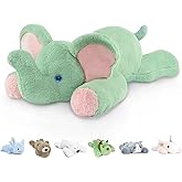 Niuniu Daddy 20" | 3.3 Pound Elephant Weighted Stuffed Animals, Large Pillowfort Plush Animal Toys for Kids Adults, Large Body Pillow for Gifts Presents Birthday Christmas Holiday