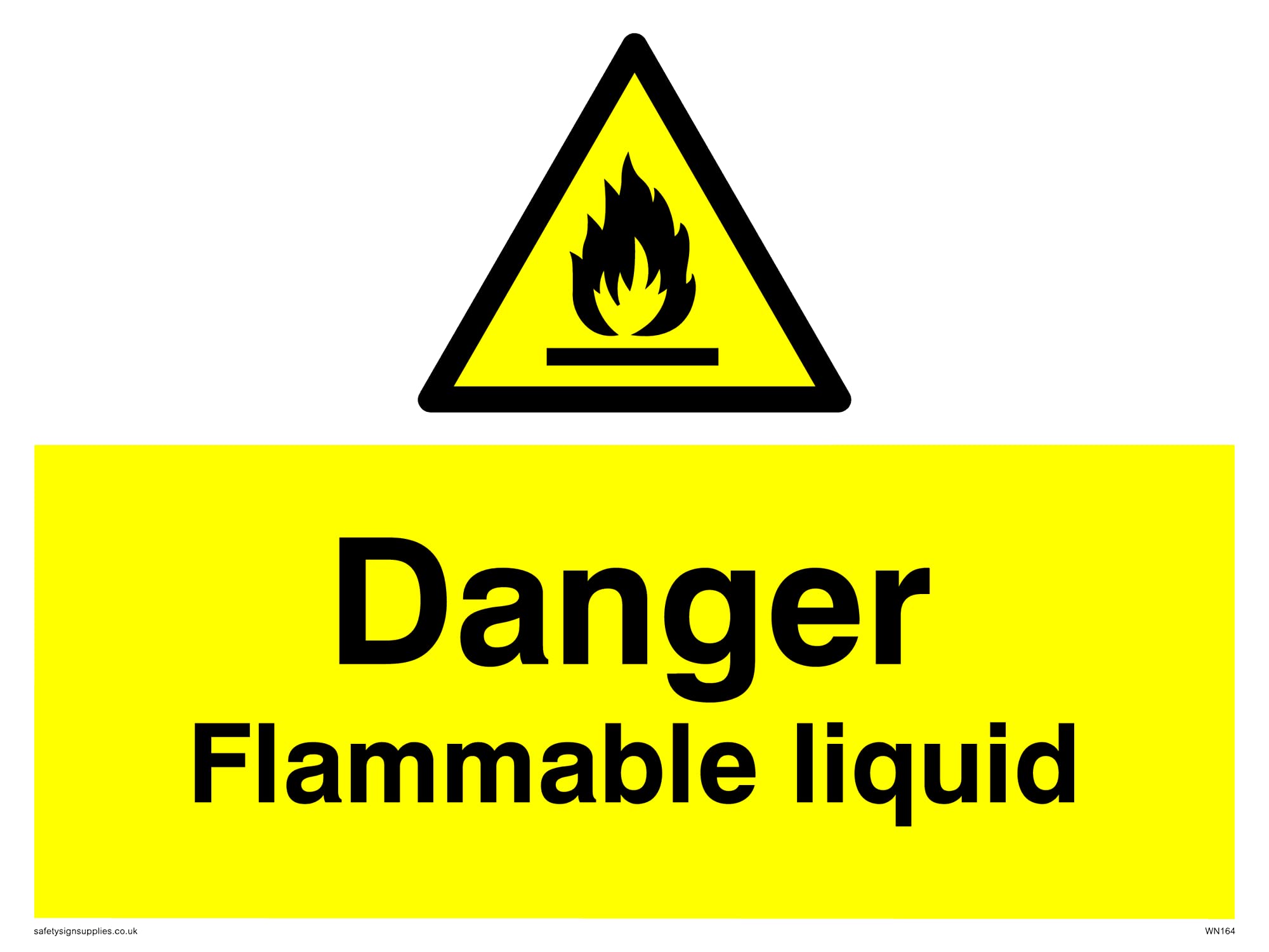 Pack of five - Flammable Liquid Sign - 200x150mm - A5L