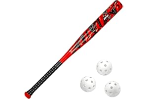 Ortiz34 Bat & Ball Set - Graffiti Plastic Bat & Ball Homerun Set- David Ortiz Backyard Baseball Set for Youth, Kids, Teenagers, Adults