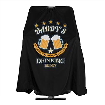 Amazon Com Daddy S Drinking Buddy Waterproof Hair Styling Cape