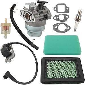 Milttor HRB216 Carburetor Air Filter Ignition Coil Fit Honda HRS216 HRT216 HRR216 HRZ216 Lawn Mower GCV160 GCV160A GCV160LA GCV160LA0 GCV160LE Engine 16100-Z0L-023