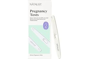 Natalist Pregnancy Tests Early Home Detection Kit for Women - Rapid Clear & Accurate Results Help Ease Your Mind up to 5 Days Before Expected Period - 2 Count (1)