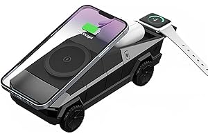 3-in-1 cybertruck Charging Station - Wireless Charger Compatible(Gray)