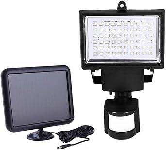 60 Led Solarlampen Strahler Aussen Solarpanel Strahler Solarleuchte Kaltweiss Flutlicht Fur Garten Gartenhaus Und Werkstatt Amazon De Beleuchtung