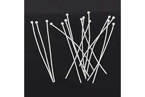 Bingcute 500PCs Silver Plated Ball Head Pins 2-Inch Length 22-Gauge