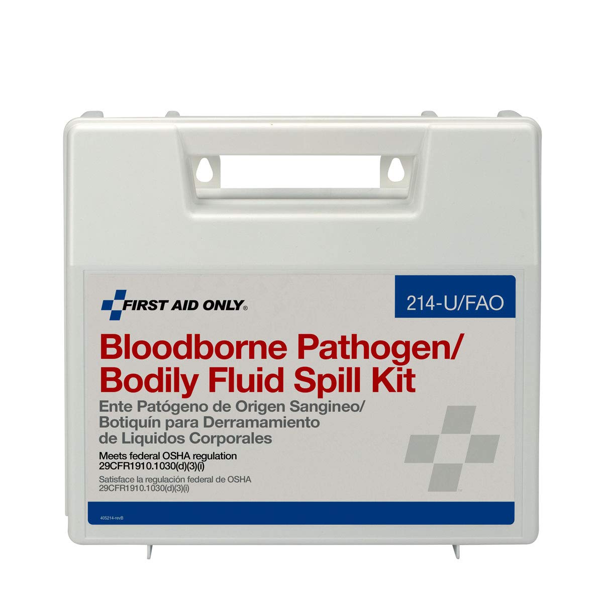 First Aid Only Bloodborne Pathogen/Bodily Fluid Spill Clean Up Kit (214-U/FAO): Blood Bourne Pathogens Kit: Industrial & Scientific