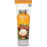 SoF Moisturizing Hand & Body Cream - With Organic Shea + Cocoa Butter and Sweet Almond Oil,Non GMO & Vegan, Shea Butter, 8 Fl Oz, 1 Pack