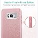 Samsung Galaxy S8 Plus Case, ZUSLAB Rosy Series, Bling Luxury Shinning Bumper,Dual Layer Protective Glitter Cover for Samsung Galaxy S8 Plus (Red)