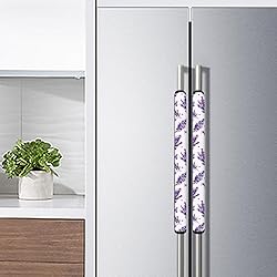 ASQVTIFE Lavender Refrigerator Handle Covers Set of