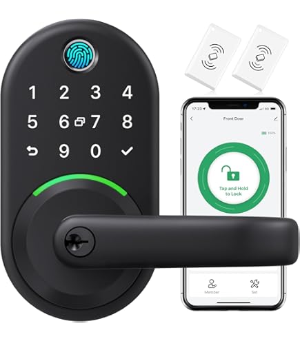 Smart Deadbolt Lock, SCYAN D1 Deadbolt With Touchscreen Keypad, Keyless Entry Door Lock, Auto Locking, For Home, Airbnb, Rental House (Satin Nickel - View #8
