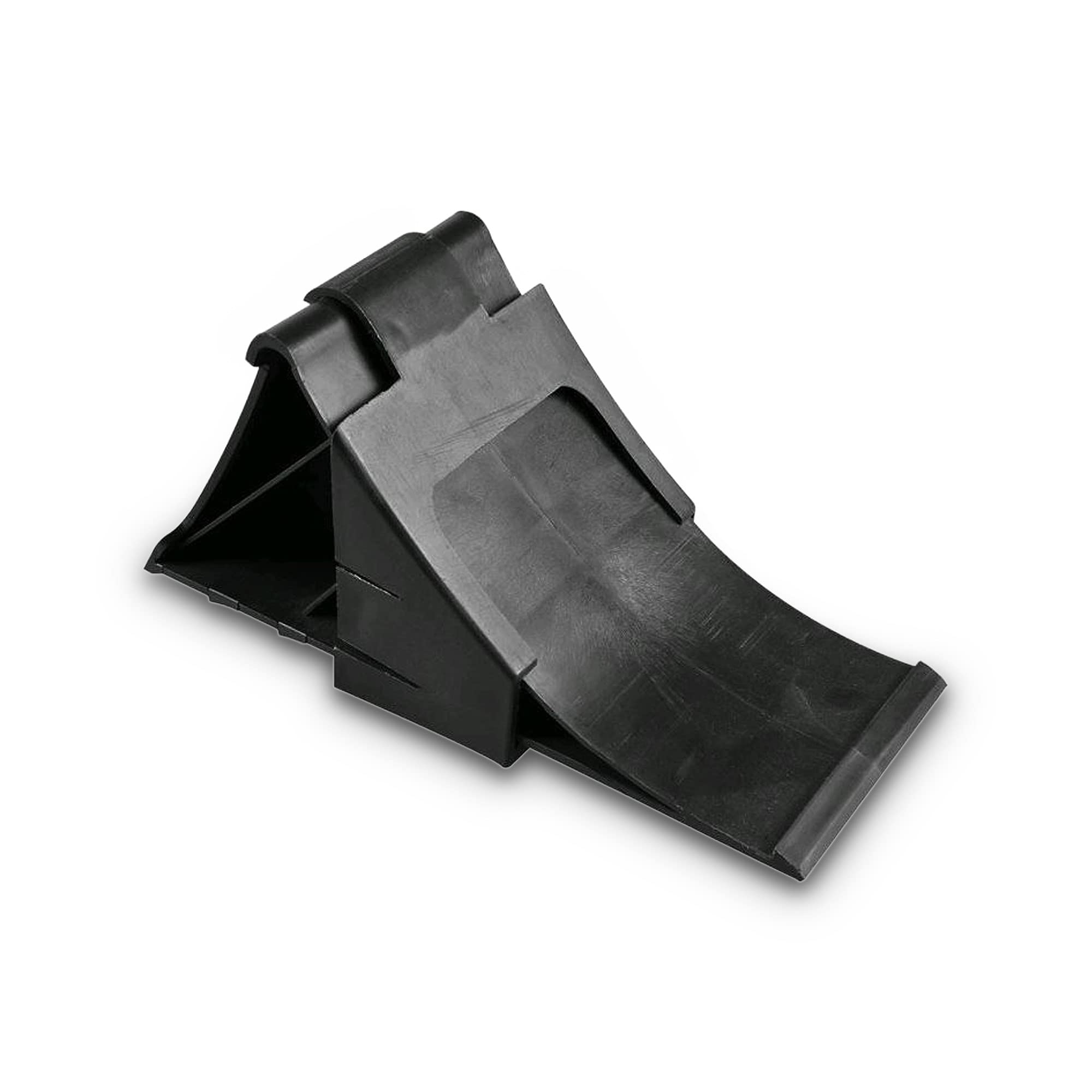 PRO PLUS 341343 Plastic Wheel Chock with Holder Black Pack of 1