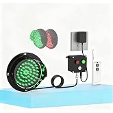 WWWHZGYS 4 Inch Industrial Traffic Light,Stop and Go Light with Remote | Remote Control Distance 100m, Remote or Button Dual Control,Plug &amp; Play,for Construction Sites, Warehouses Dock