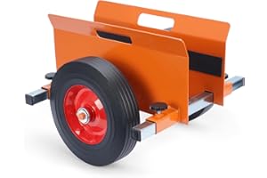 AIWFL Panel Dolly Heavy Duty Door Dolly Cart 1100LBS Capacity Slab Dolly Adjustable Drywall Mover with 10" Solid Wheels Panel Cart for Drywall Sheet Material Handling All Terrain Moving Cart