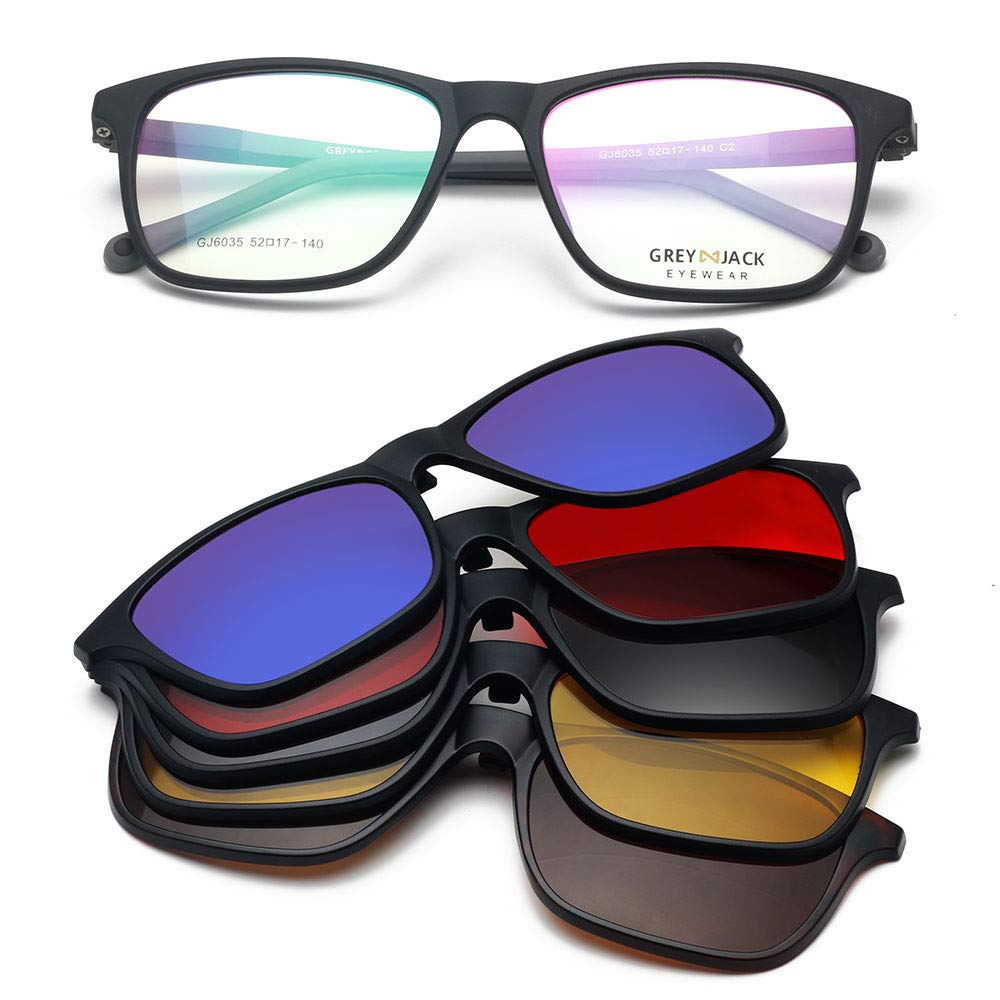Buy GREY JACK Rectangular TR90 Spectacle Frame with 5Pcs