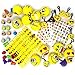 JOYIN 68 Pieces Assorted Kids Emoji Birthday Party Supply Children Emoji Stress Relief Toys