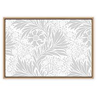 SIGNWIN Framed Canvas Wall Art Floral Pattern Canvas Prints Home Artwork Decoration for Living Room,Bedroom - 16x24 inches