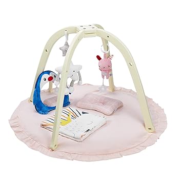 pink baby play gym