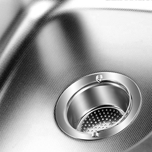 image for Kitchen Sink Strainer, Fu Store 2 Pieces Stainless Steel Sink Drains S
