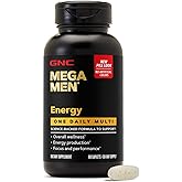 GNC Mega Men One Daily Multi Energy, 60 Count, 60 Servings | Energy Supplement for Men, Designed for Metabolism Support Routine, Coffee Bean Extract, Essential Minerals &amp; Vital Nutrients