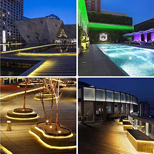 SOLMORE LED Strip Lights Battery Operated 2m/6.6ft 5050 SMD 60LEDs Color Changing RGB LED Light Strip Flexible LED Strip Kit Waterproof Strip Lighting for Home Bedroom DIY Party Indoor Outdoor (2Pcs)