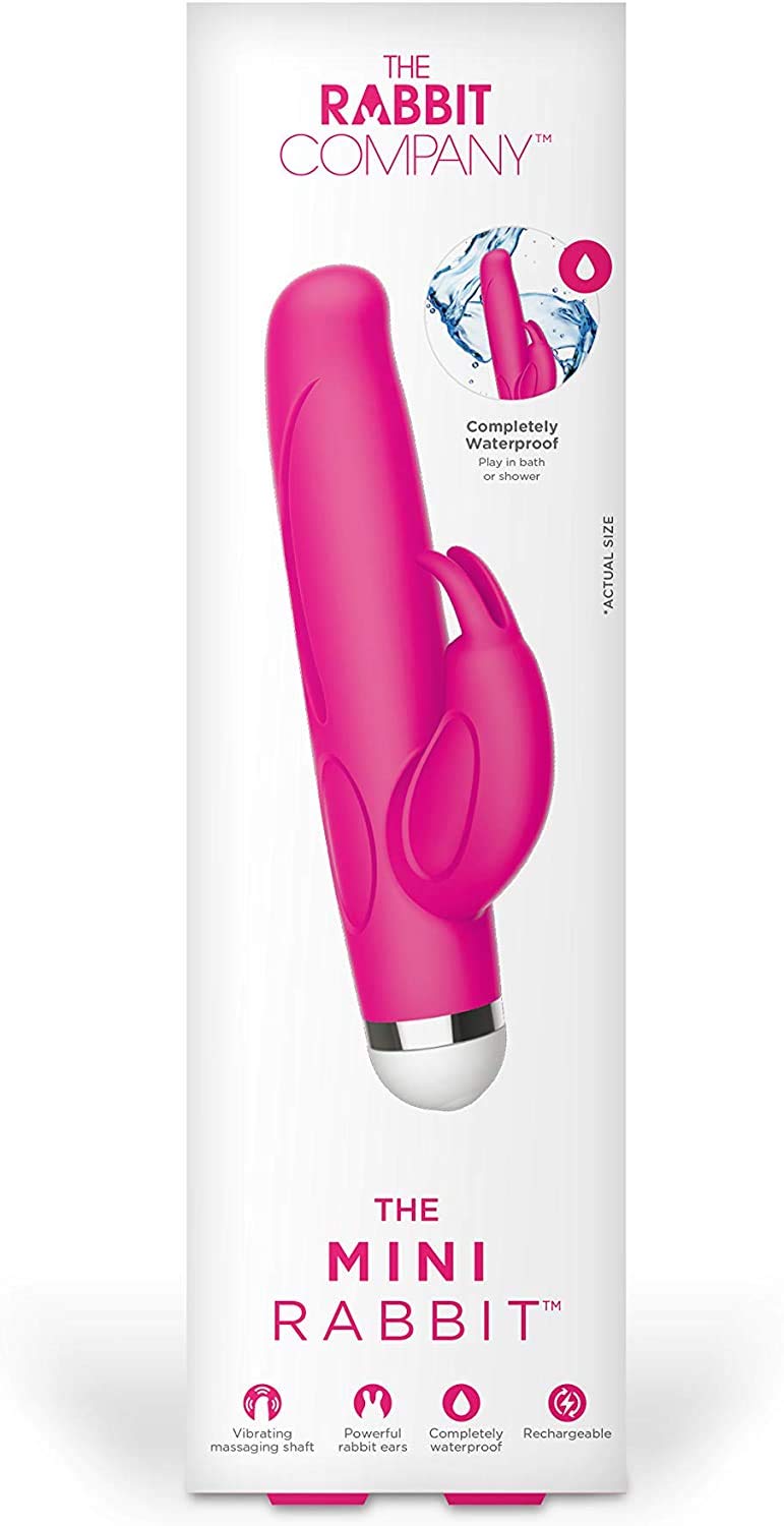 The Rabbit Company Mini Rabbit Clitoris & Vaginal Premium Toys (Hot Pink)