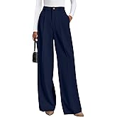 PRETTYGARDEN Womens Wide Leg Dress Pants 2026 Business Casual Flowy Work Palazzo Pants High Waisted Slacks Trousers