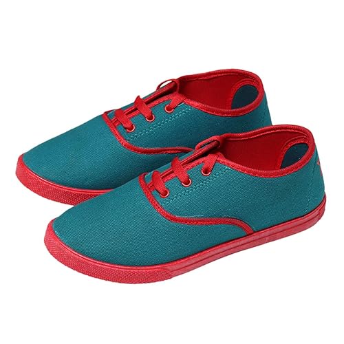 kids red canvas shoes