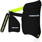 moonwalkr 2.0 Cricket Batting Combo Thigh Guard Black