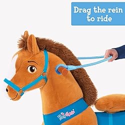 PonyCycle Ride on Horse Cowboy Blue Reins fit for