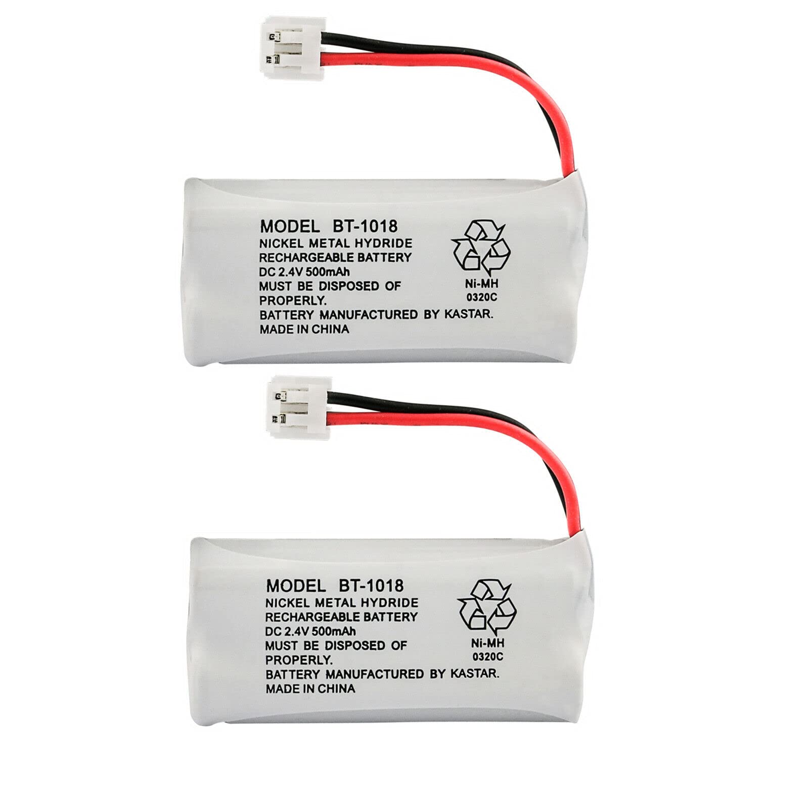 Kastar 2-PACK BT1018 Cordless Phone Battery for