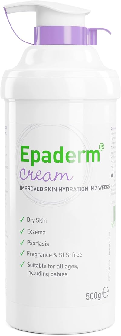 Epaderm Moisturising Cream Dry Skin Eczema Psoriasis 500g Pump