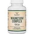 Magnesium Complex Supplement 180 Capsules (436mg Elemental Magnesium Provided by 2,300mg of Eight Different Forms of Magnesium) MAG-8 Provides 100% Daily Recommended Value of Magnesium by Double Wood