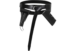 XWXLDD Medieval Belt Nordic Viking Knight Belt of Renaissance Dagger Sword Frog LARP for Knight Pirate（3PC）