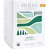 Rishi Tea &amp; Botanicals Sencha Organic Green Tea, 15 sachets (Pack of 2)