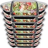 Meal Prep Containers 24 Pack with Lids | 28oz BPA-Free Food Storage and Portion Control by Prep Naturals