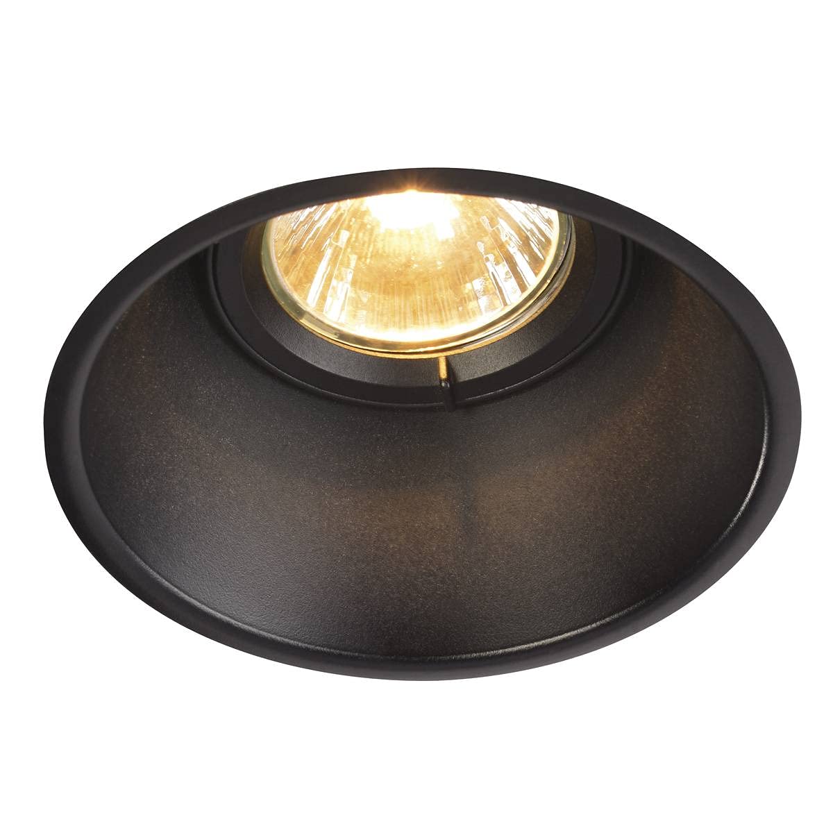 SLV recessed Ceiling Light Horn -T/spot, floodlight, Ceiling spot, Ceiling Light, Built-in LED Light, Internal Lighting / GU10 50W Black