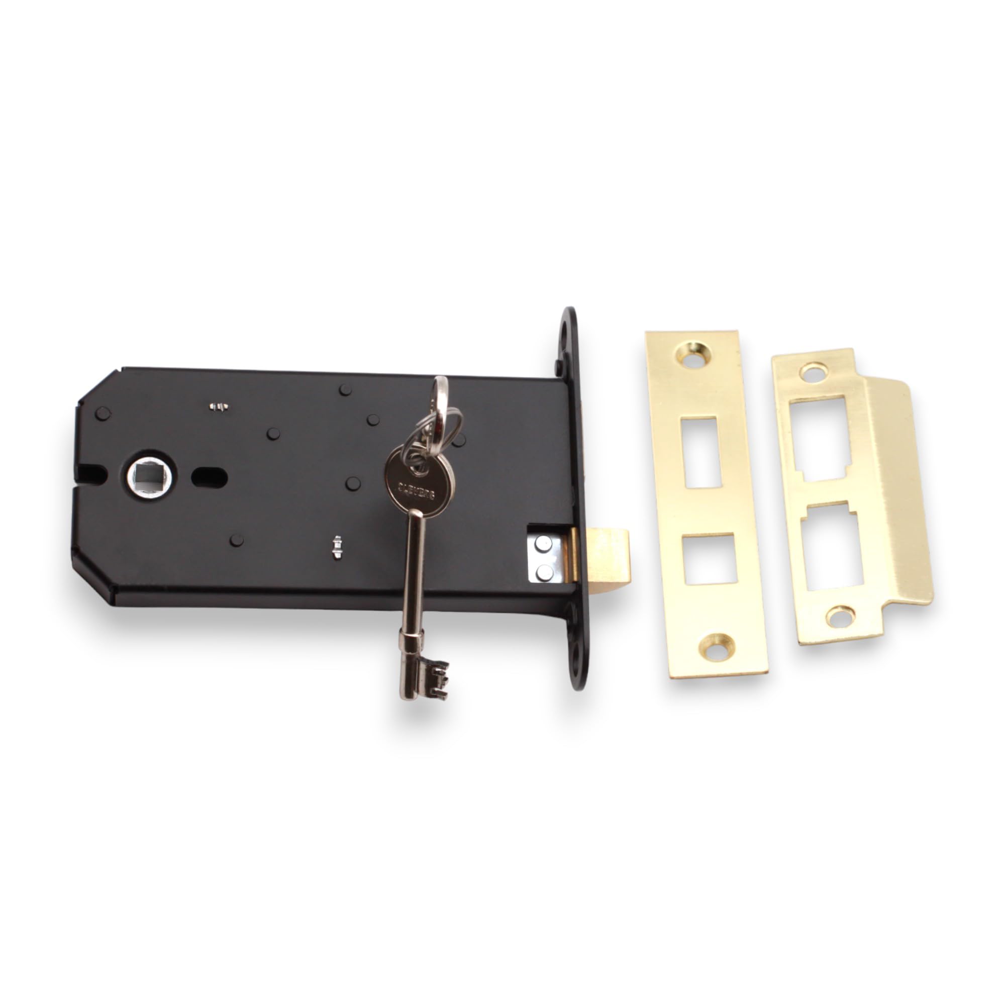 Infinity Decor 6 inch 150mm Horizontal Mortice Door Sash Lock in Polished Brass - Replaces Union 2077