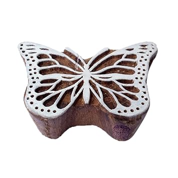 Royal Kraft Indisch Schmetterling Insekt Entwürf Holz Drucken Textil Stempel