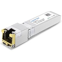 QSFPTEK Módulo 10G SFP+ RJ45, 10Gbe Giga Mini-GBIC SFP para rj45