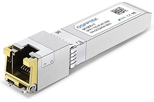 QSFPTEK 10G SFP+ to RJ45 Copper Module, 10GBASE-T SFP RJ-45 Transceiver Ethernet Optical Mini Gbic Compatible for Cisco SFP-1
