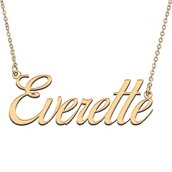 HUAN XUN Customized Custom Simple Any Name Necklace