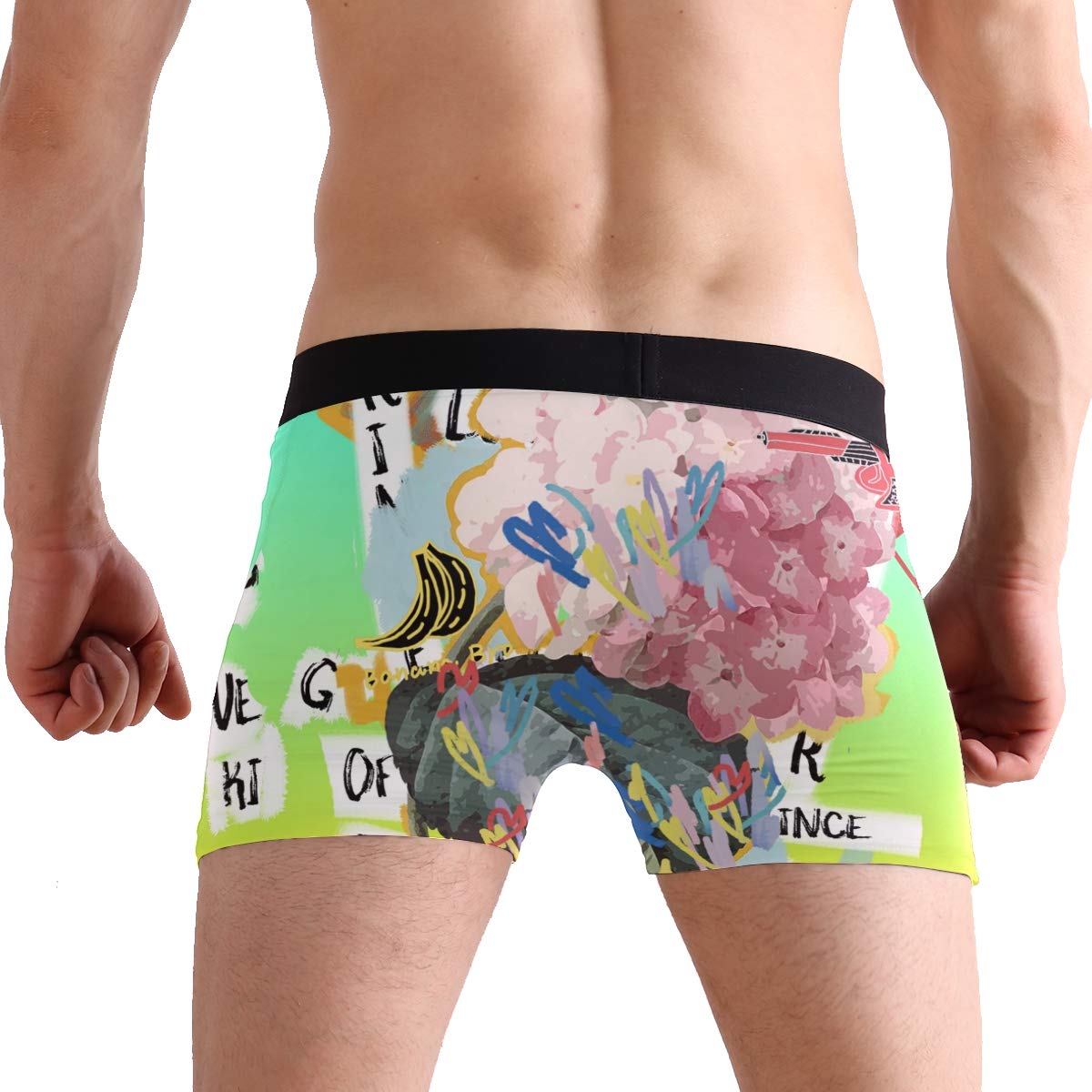 Vipsk Seamless Stretch Mens Polyester Boxer Briefs Underwear 1Pack Set