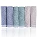 YoulerTex Premium Bamboo Washcloths, 6 Pack 13inch x 13inch, Extra Soft High Absorbent Face Towels, Perfect Washcloths for Adult, Elderly, Kids, Baby