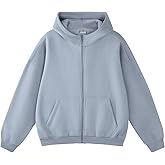 FAIABLE Mens Zip Up Hoodies with Pockets Oversized Sweatshirt Winter Long Sleeve Jackets Fleece Fall Outfits 2025