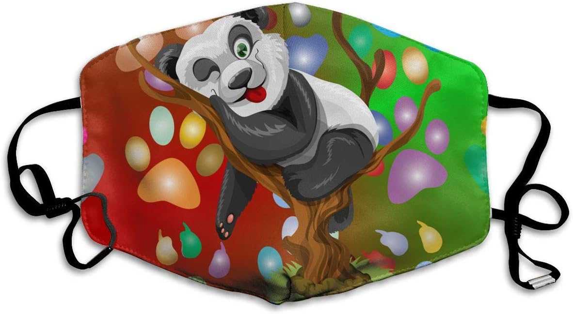 YUANSHAN Dust Mask Color Paws and Panda Outdoor Mouth Mask Anti Dust Mouth Mask for Man Woman