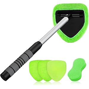 XINDELL Windshield Cleaner Tool – Upgrade Large Head Car Interior&Exterior Window Cleaning Kit with ...